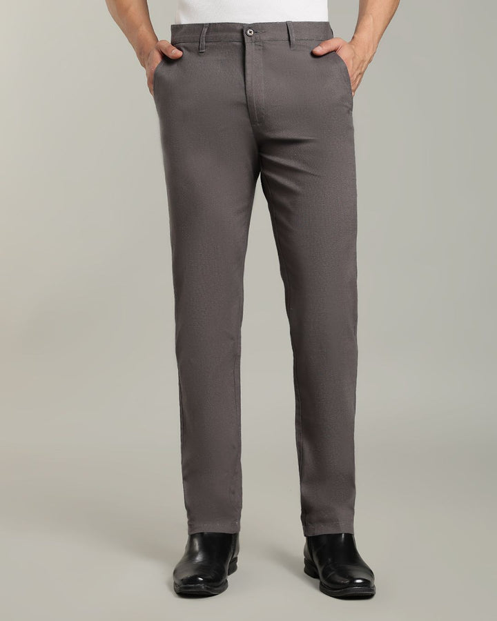 Grey - 2 way stretch - COTTON LINEN PANT