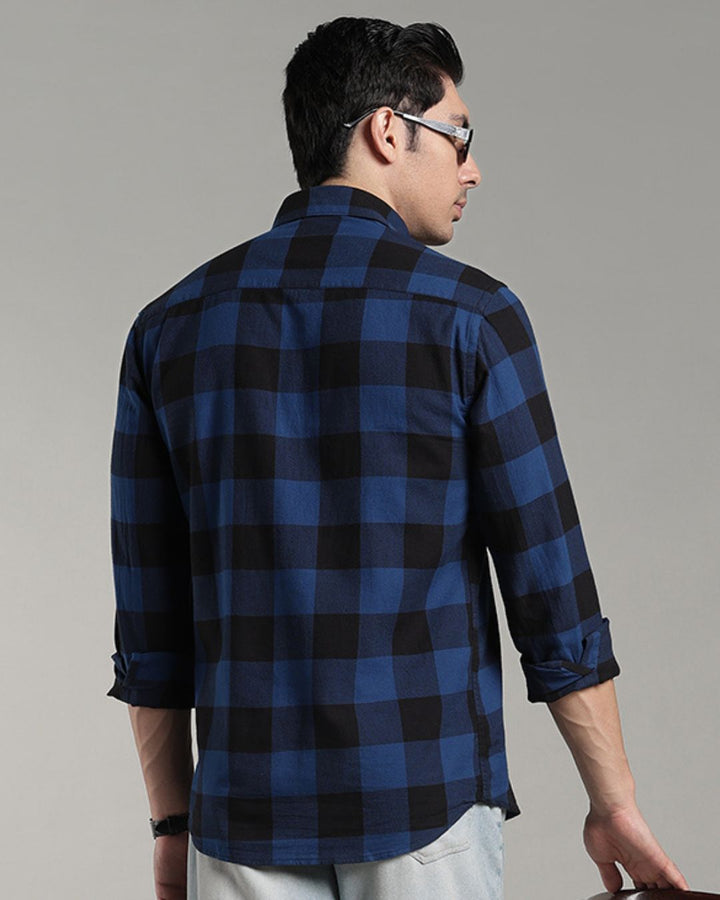 Blue & Black Box Checks - Full-Stain Proof