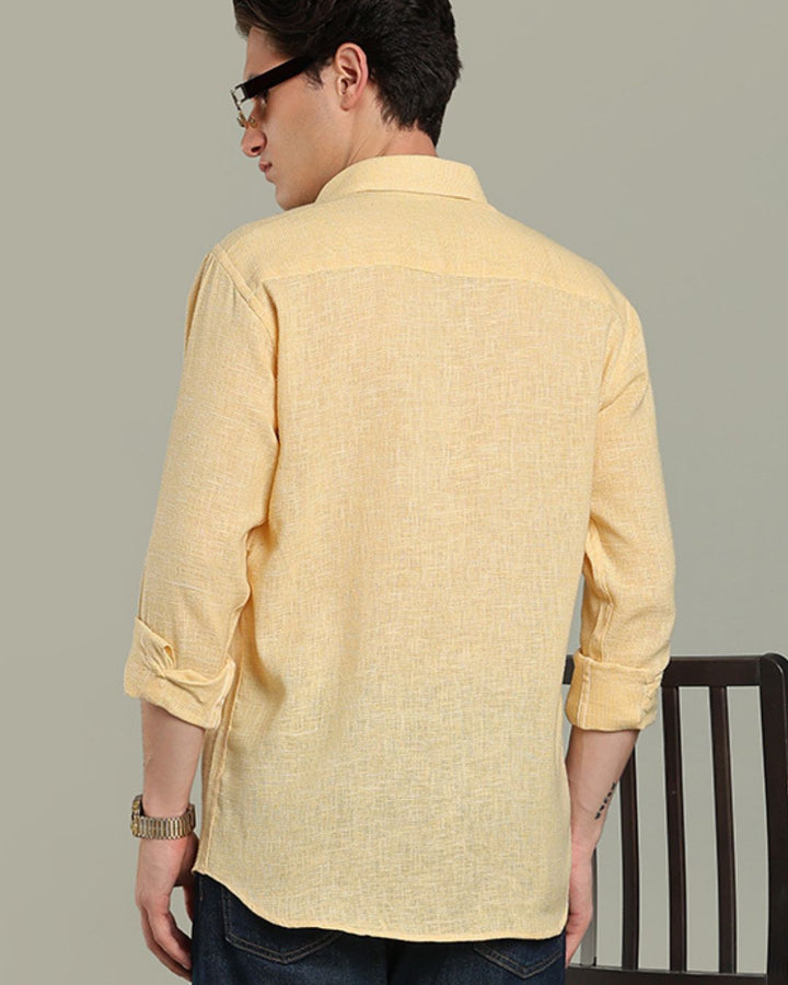 Yellow Grain Print - Full-Stain Proof