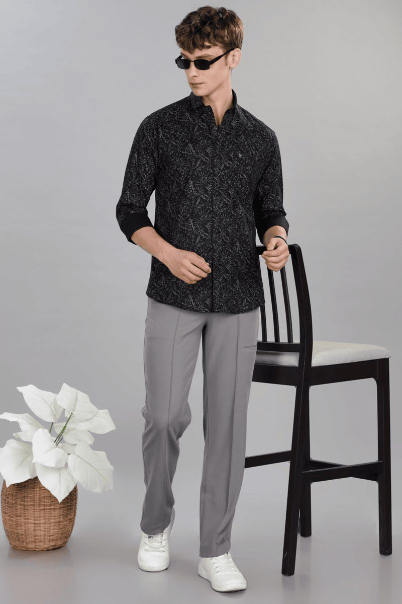 Fossil Black Print -Full-Stain Proof