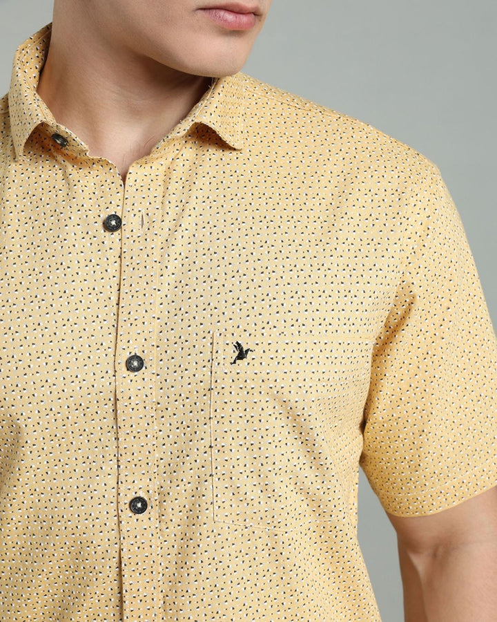 Yellow Print -Half-Stain Proof