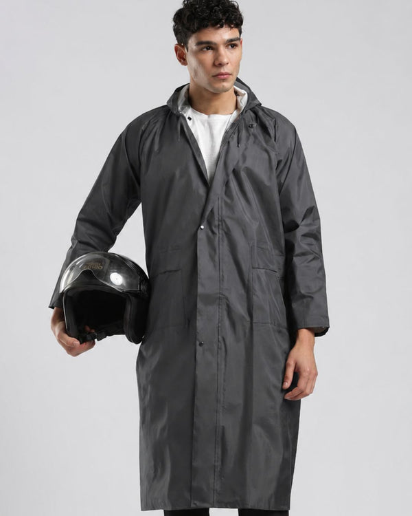 Charcoal Grey - Poncho Rain Jacket (Pant Not Included)