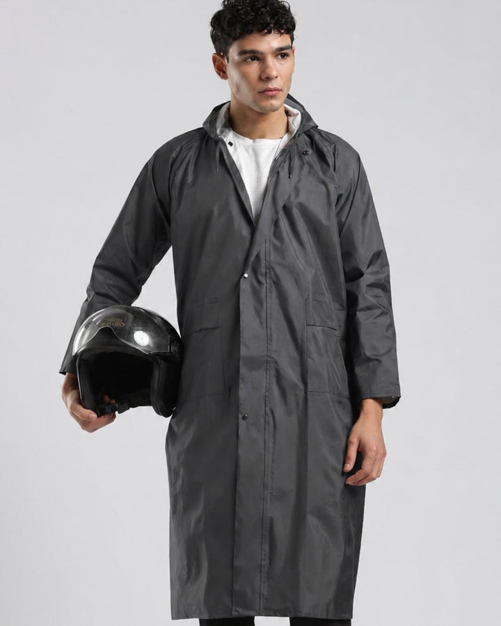 Charcoal Grey - Poncho Rain Jacket (Pant Not Included)