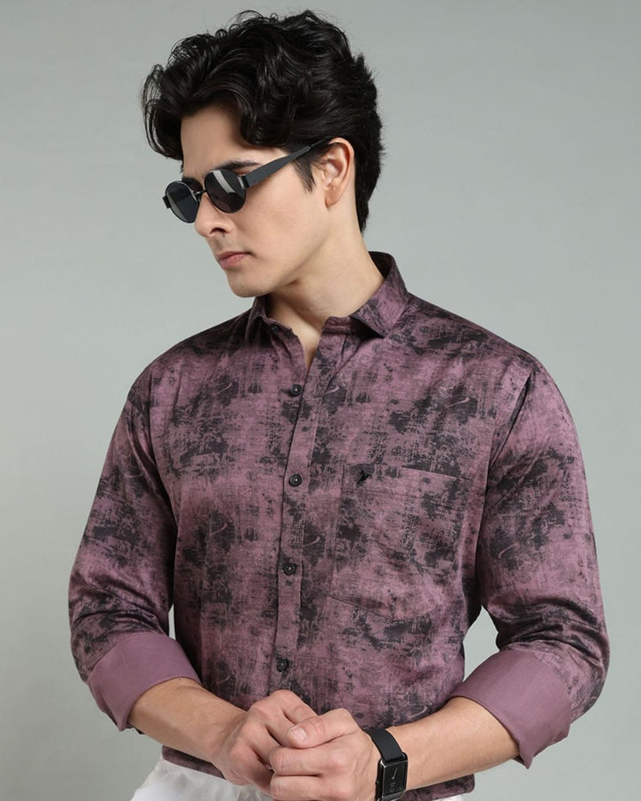 Dusty Pink Smoky Print -Full-Stain Proof