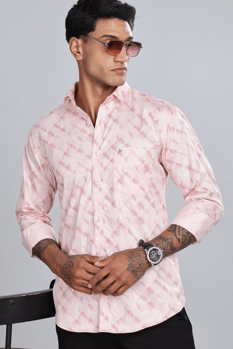 Soft Pink Blush Print -Full-Stain Proof