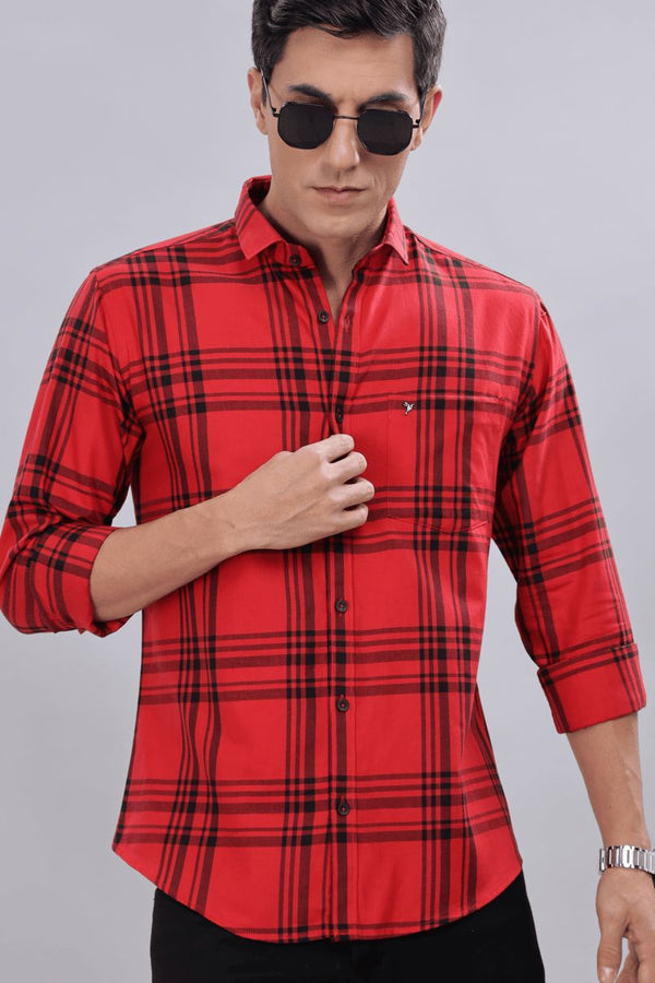 Bold Red Checks - Full-Stain Proof