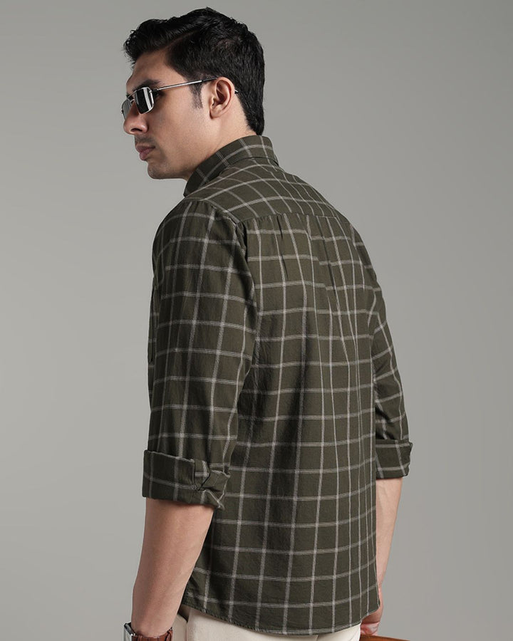 Dark Green Square Checks - Full-Stain Proof