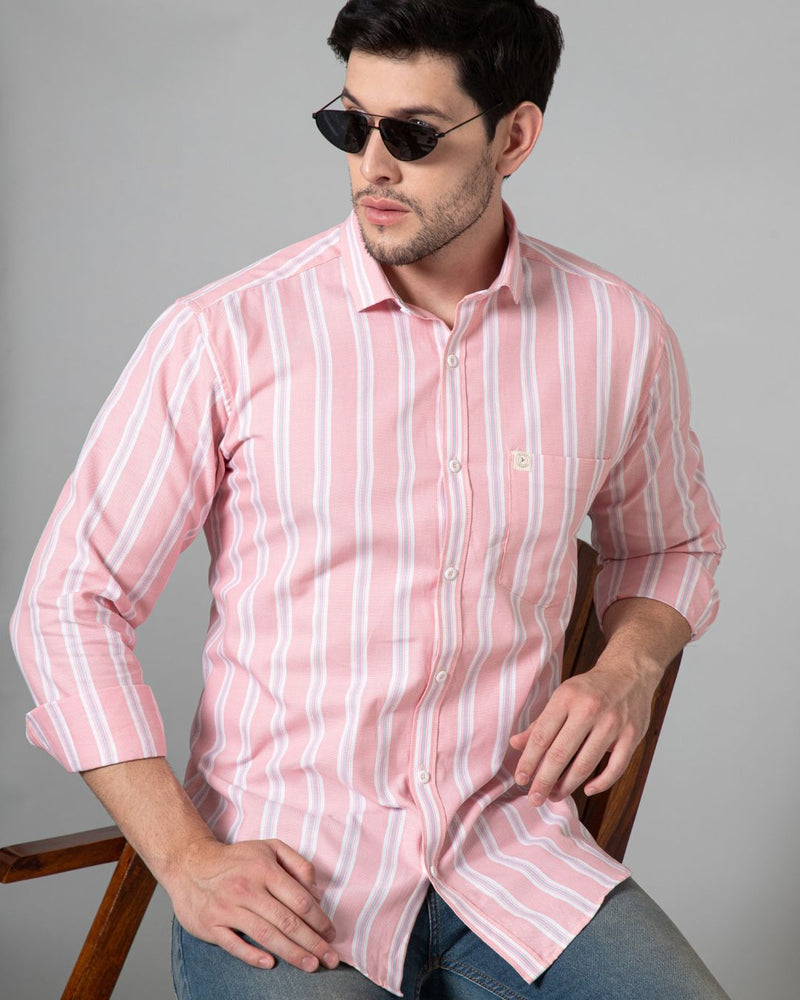 Pink & Blue Line Stripes - Full-Stain Proof