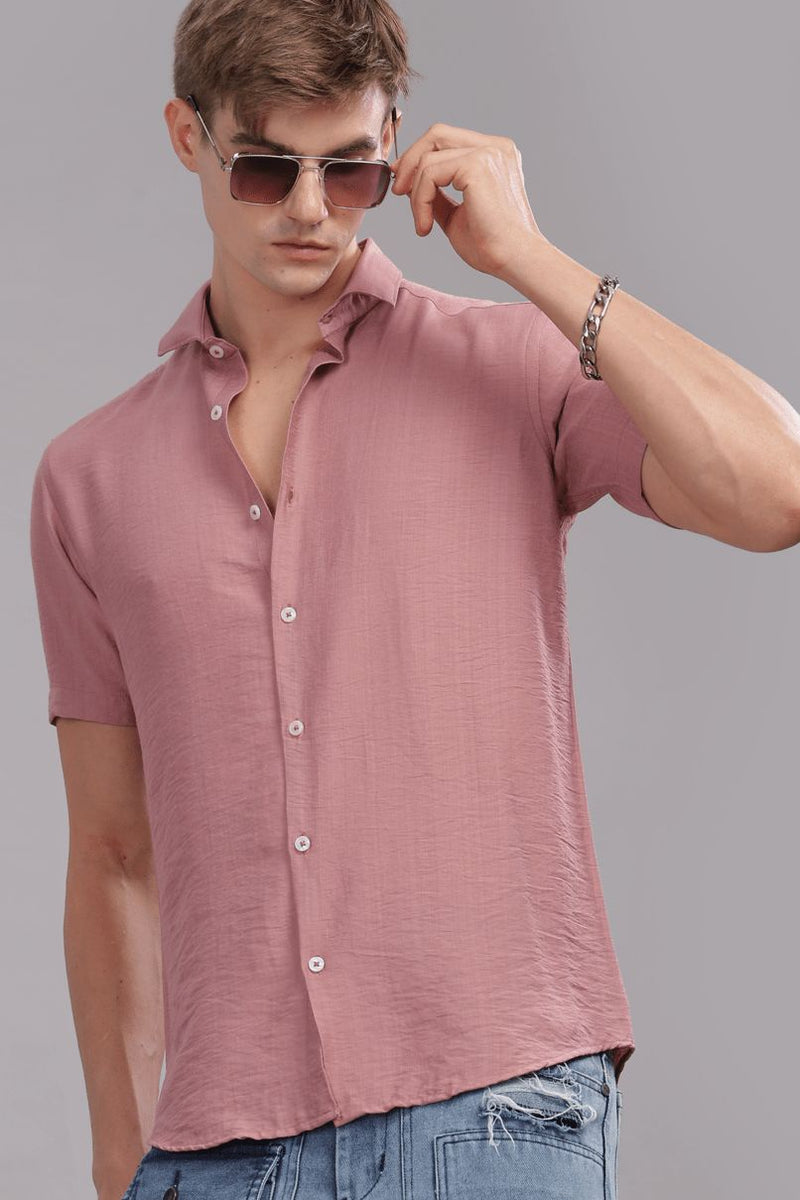 Dark Pink - Half Sleeve - Airlite Shirt