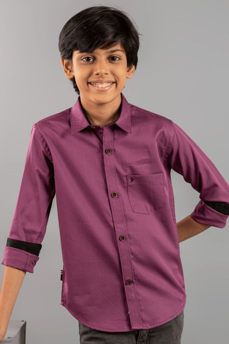 KIDS - Dusty Pink Solid-Stain Proof Shirt