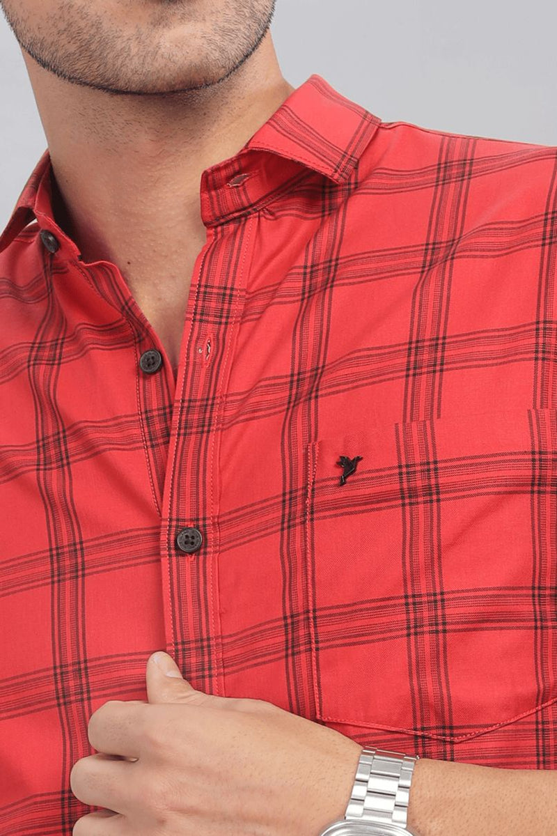 Bright Red Checks - Full-Stain Proof