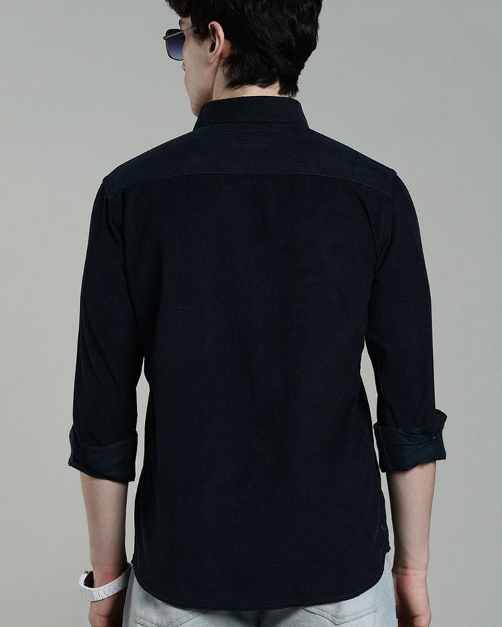 Midnight Blue -Full-Corduroy Shirt