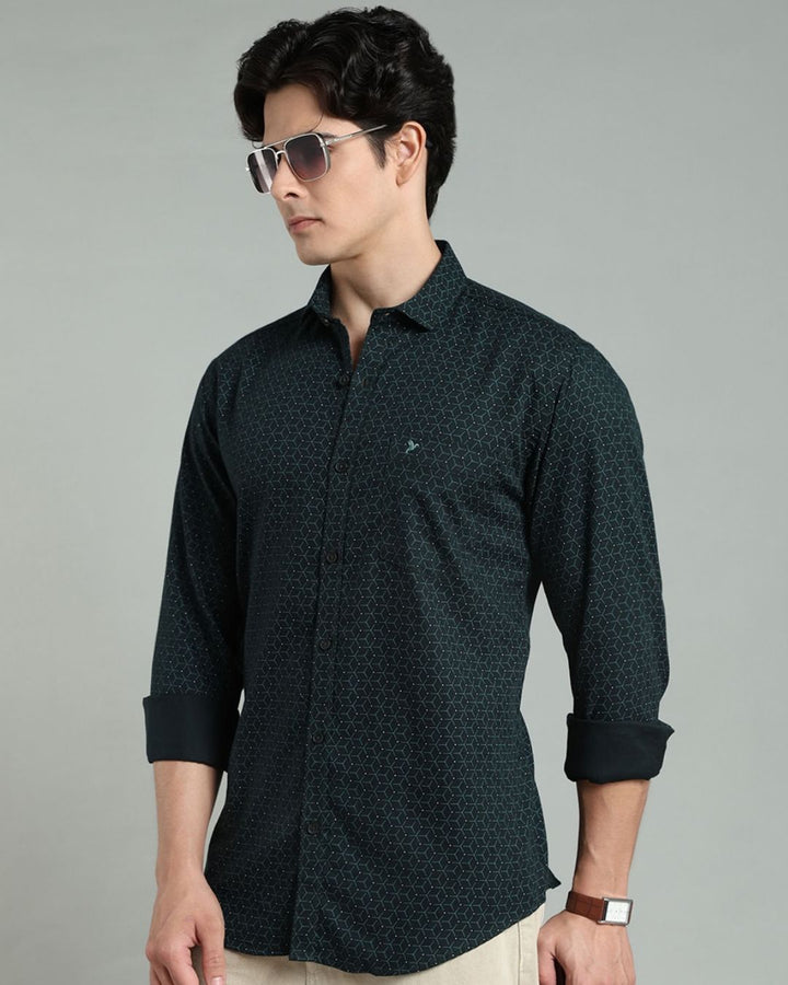 Dark Green Tri Print -Full-Stain Proof