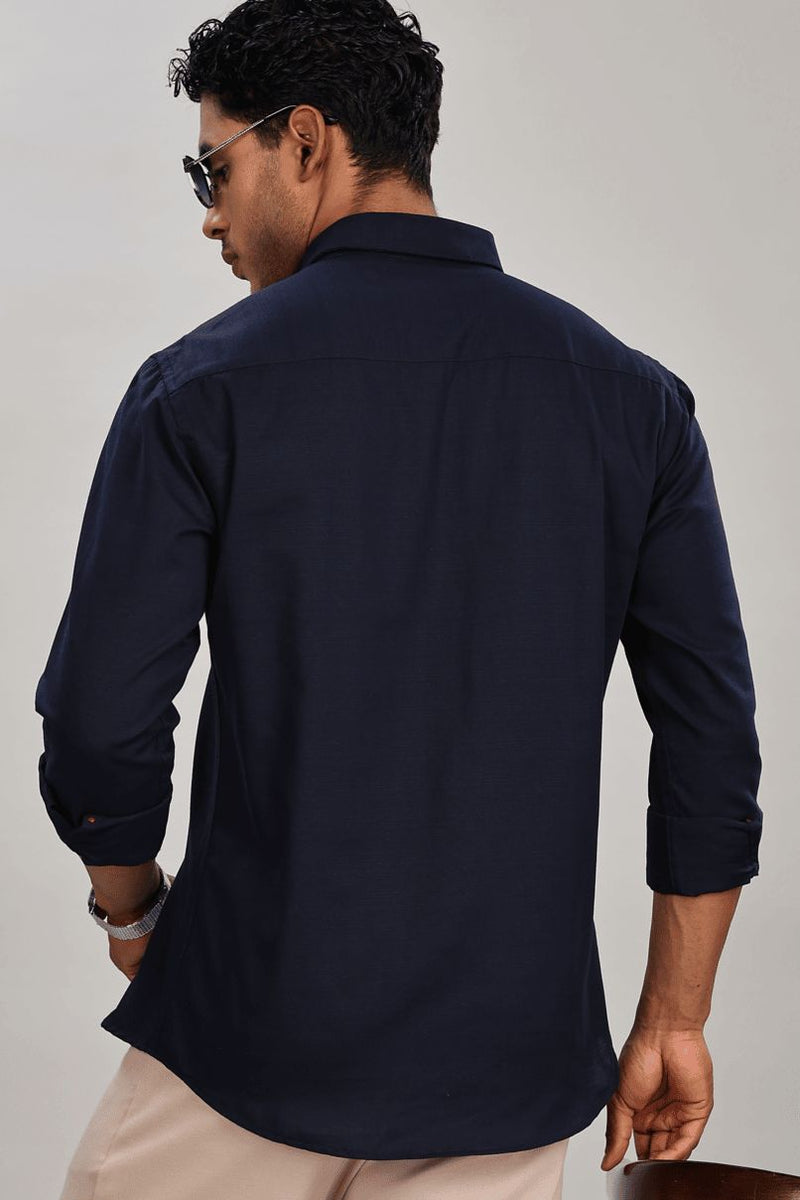 Deep Navy Solid - Full-Stain Proof