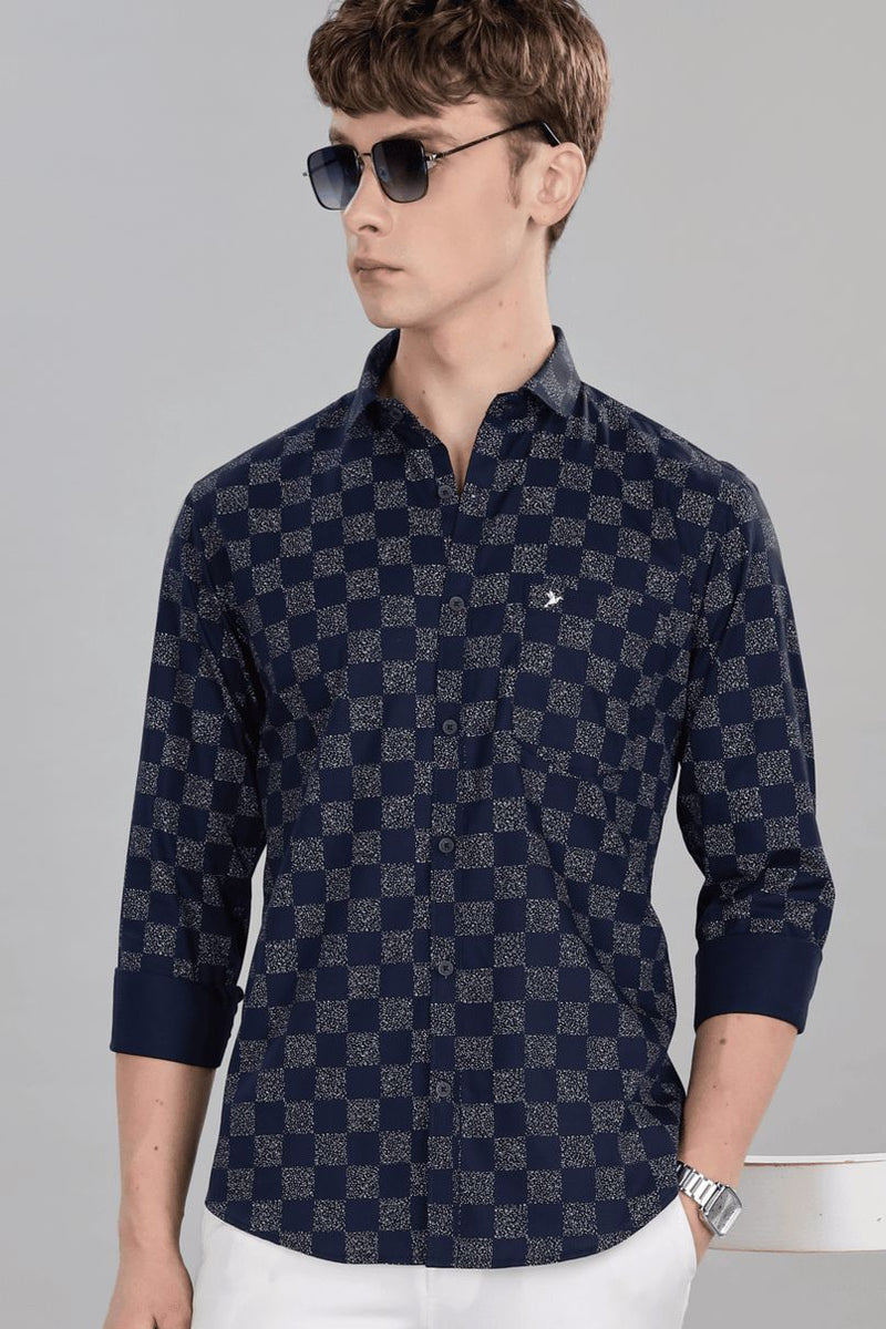 Navy Galaxy Print -Full-Stain Proof