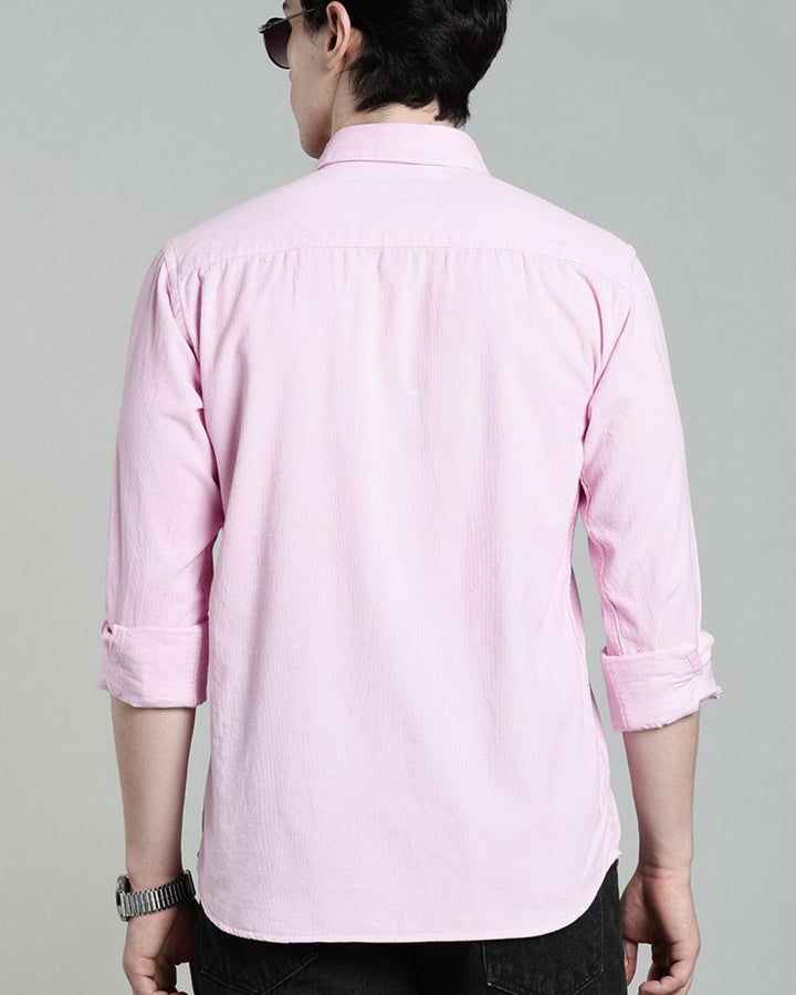 Rose Pink  -Full-Corduroy Shirt