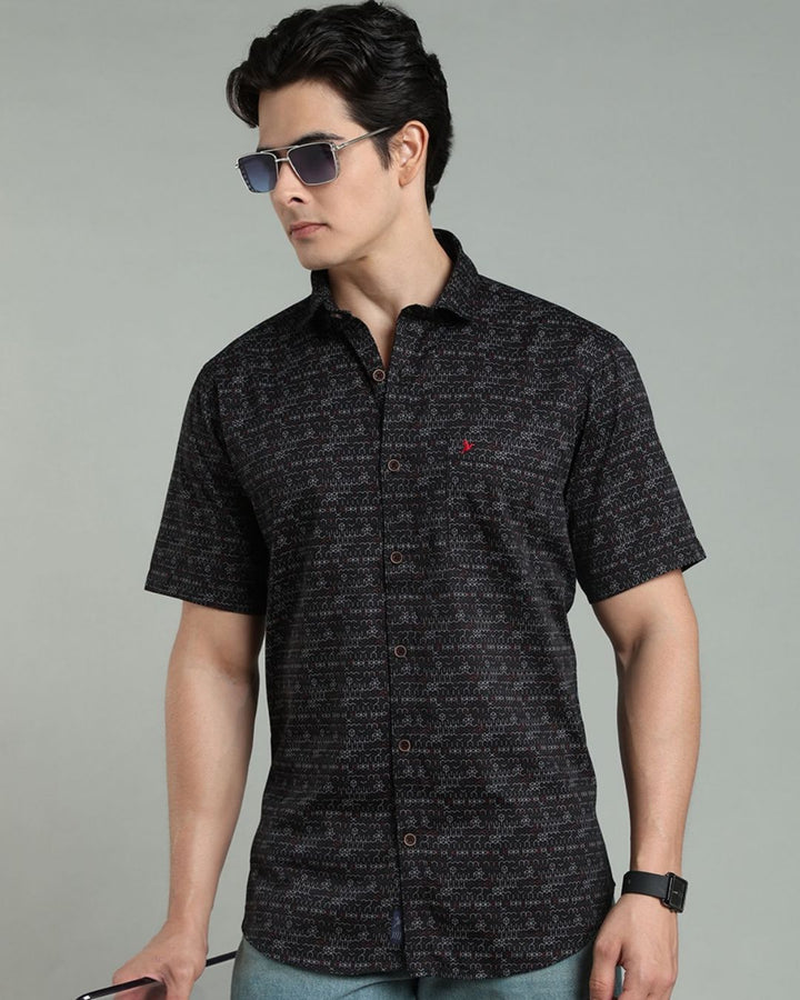 Black Cube Print -Half-Stain Proof