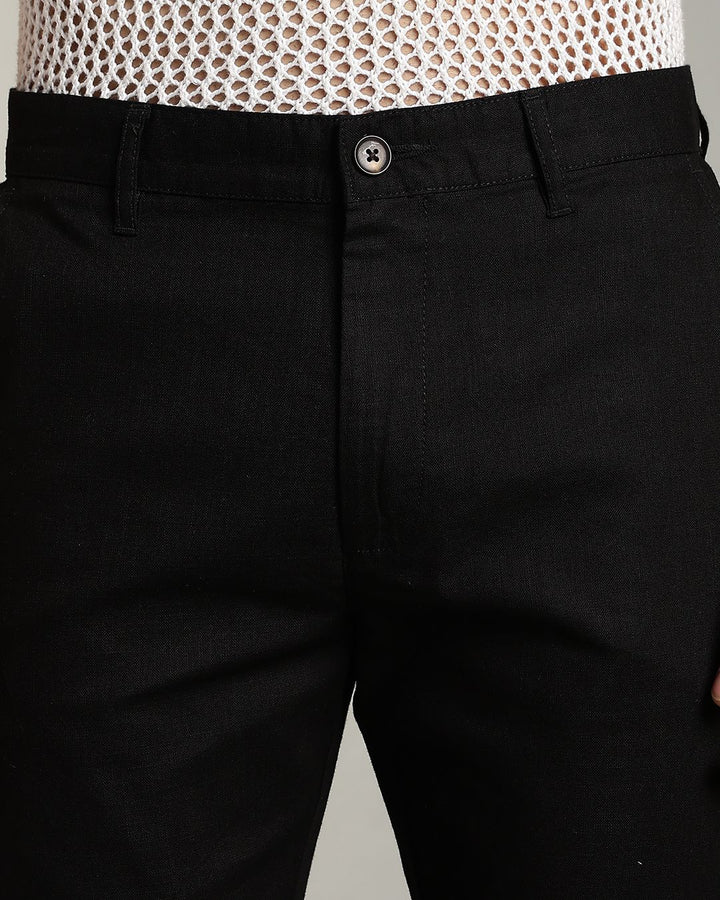 Brute Black - 2 way stretch - COTTON LINEN PANT