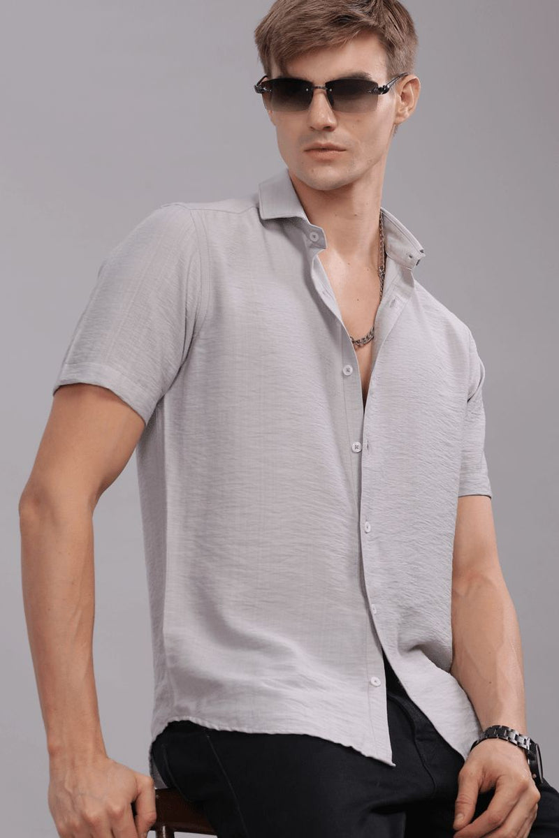 Silver Grey - Half Sleeve - Airlite Shirt