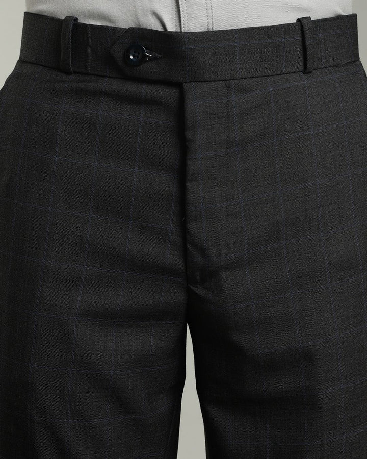 Black & Blue Line Checks - Wrinkle free Formal Pant