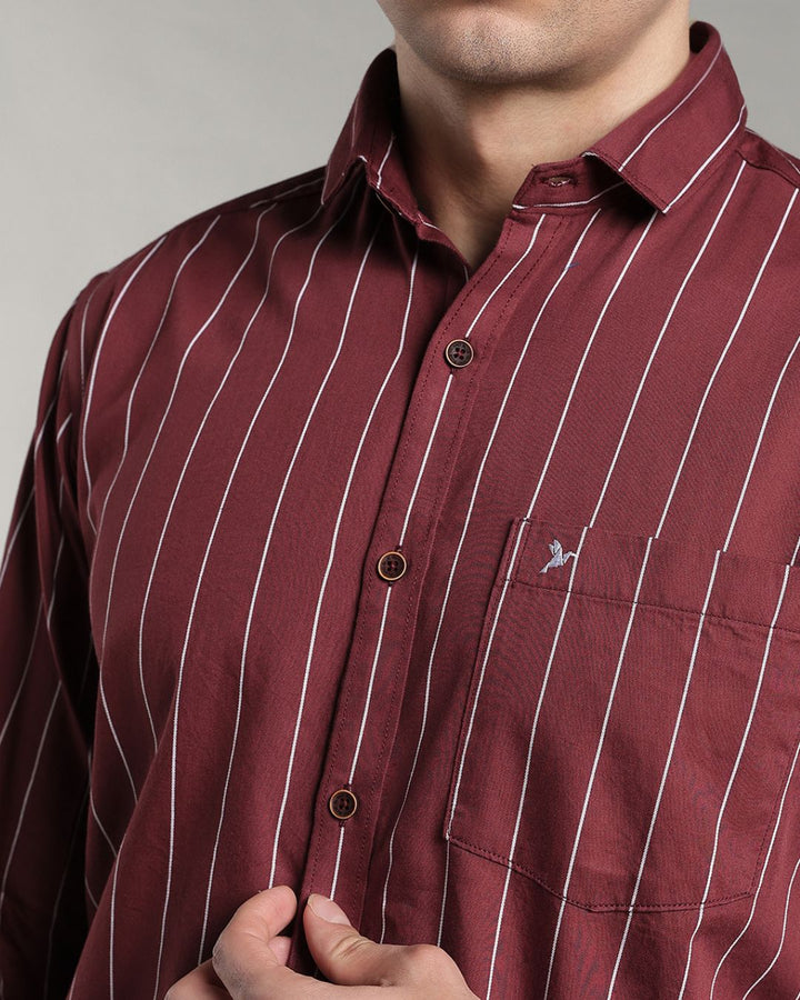 Mighty Maroon Stripes - Full-Stain Proof