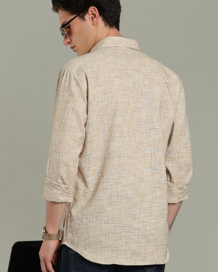 Beige Grain Print - Full-Stain Proof