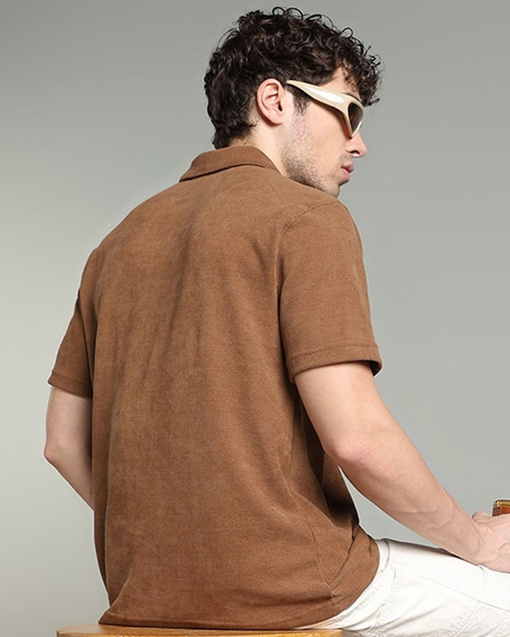 Caramel Brown - Polo Tshirt