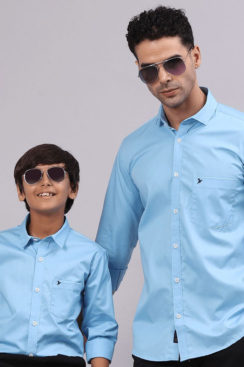 FATHER & SON - Sky Blue Solid