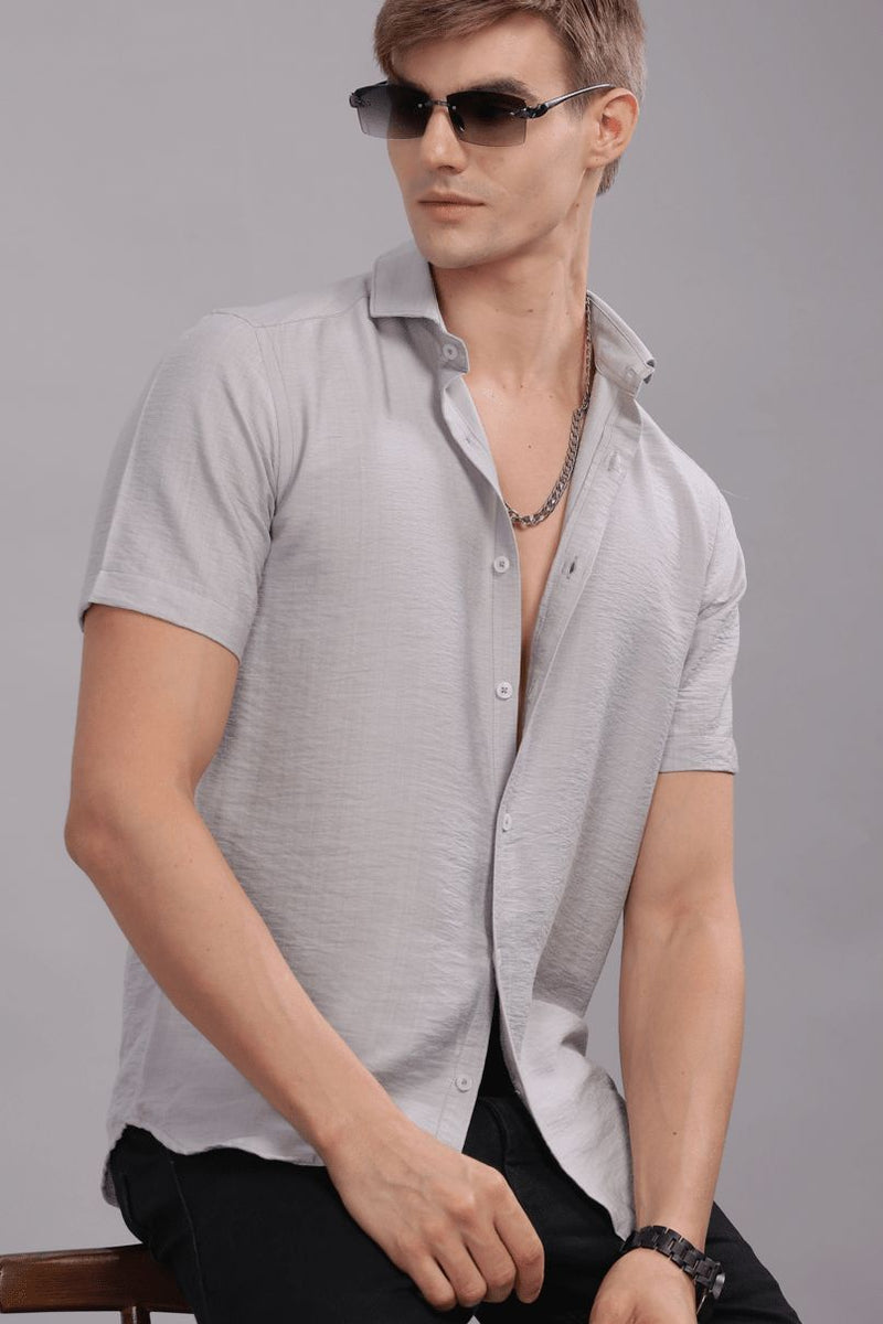 Silver Grey - Half Sleeve - Airlite Shirt