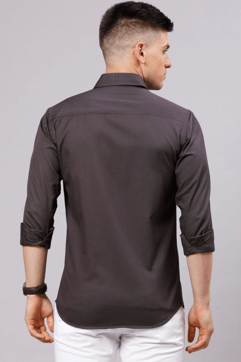 Darkish Grey Solid-Full-Stain Proof