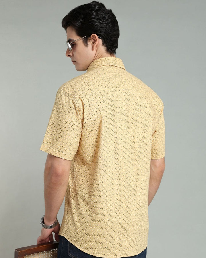 Yellow Print -Half-Stain Proof