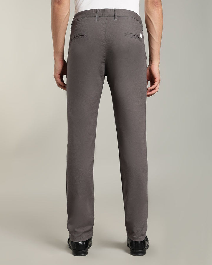 Grey - 2 way stretch - COTTON LINEN PANT