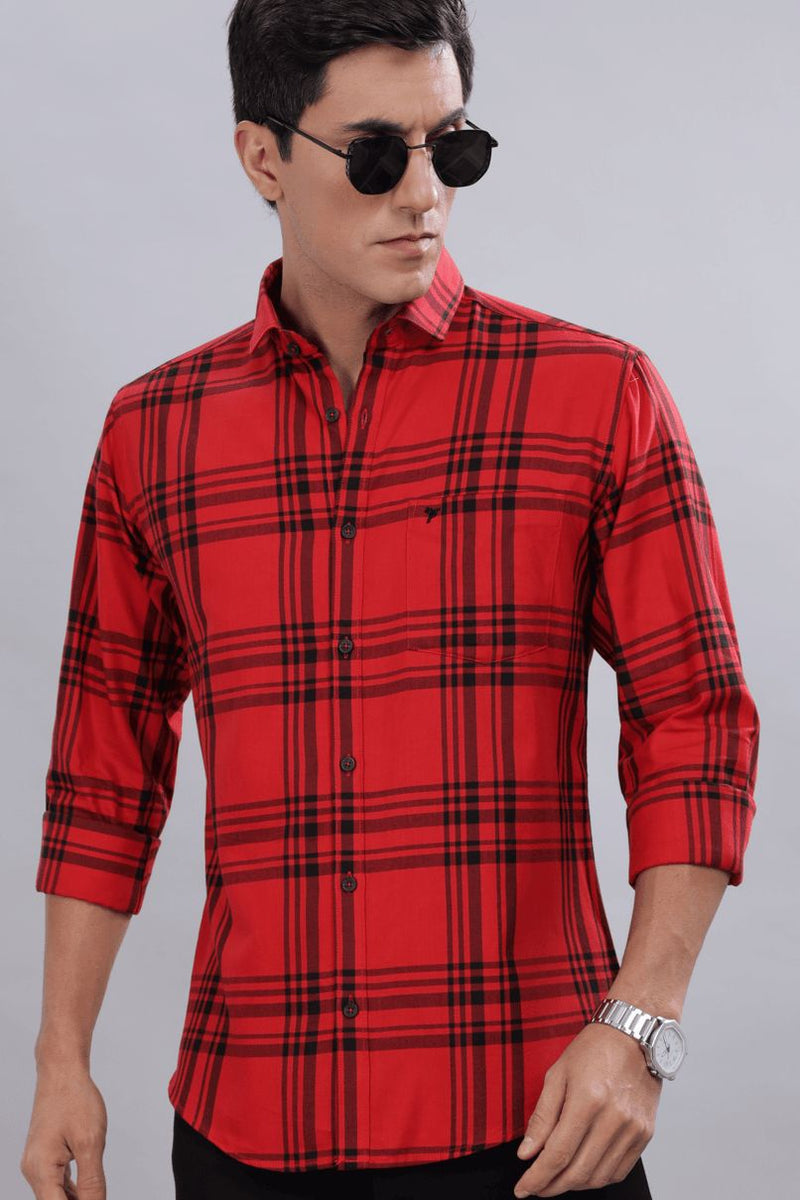 Bold Red Checks - Full-Stain Proof