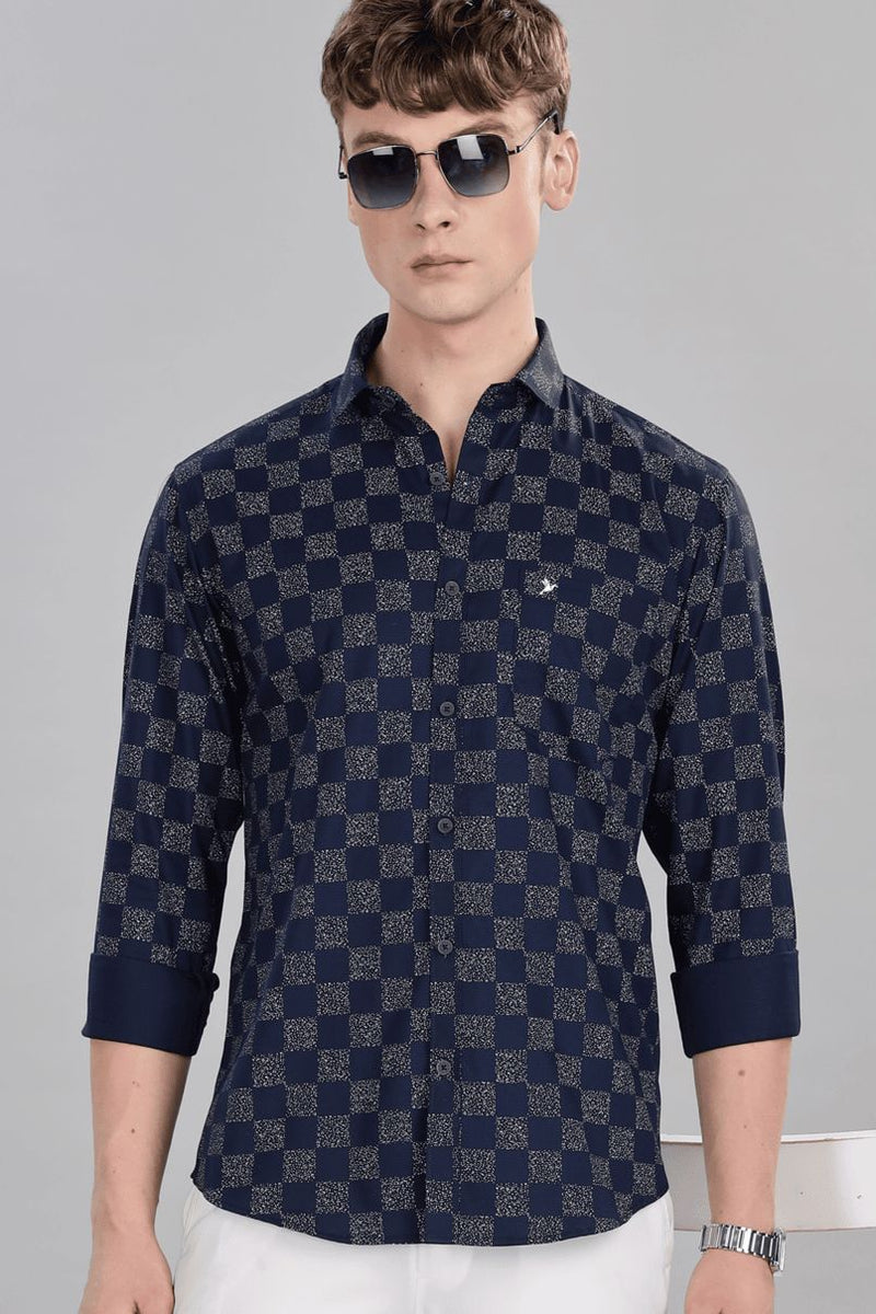 Navy Galaxy Print -Full-Stain Proof