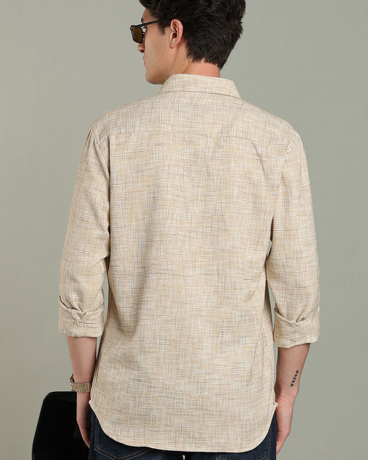 Beige Grain Print - Full-Stain Proof