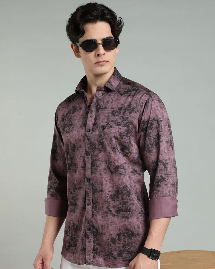 Dusty Pink Smoky Print -Full-Stain Proof