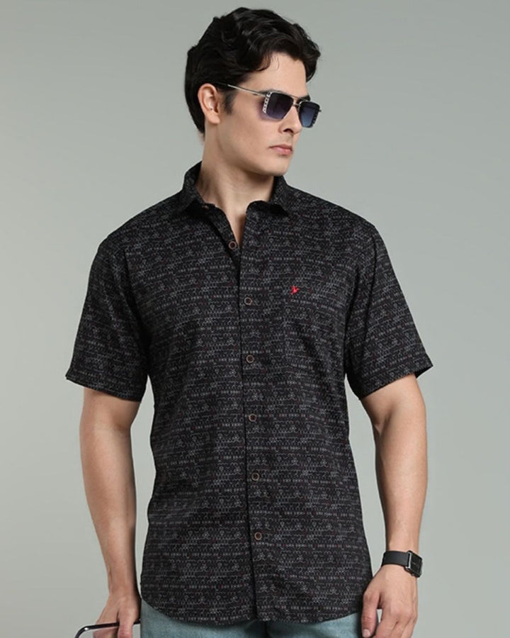 Black Cube Print -Half-Stain Proof