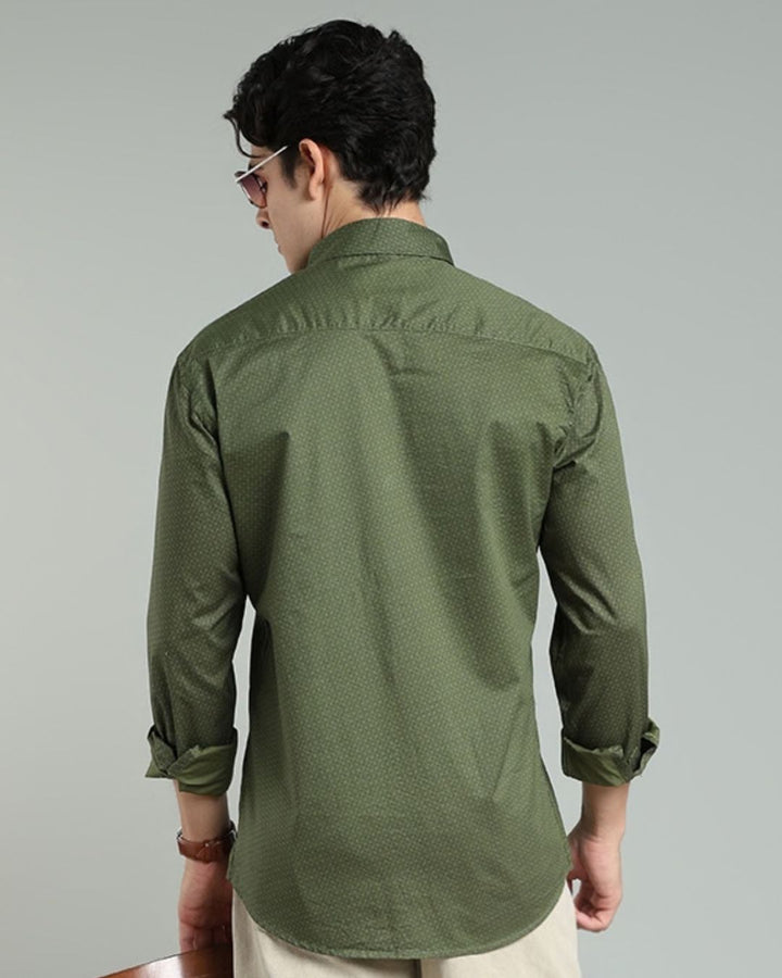 Army Green Print -Full-Stain Proof