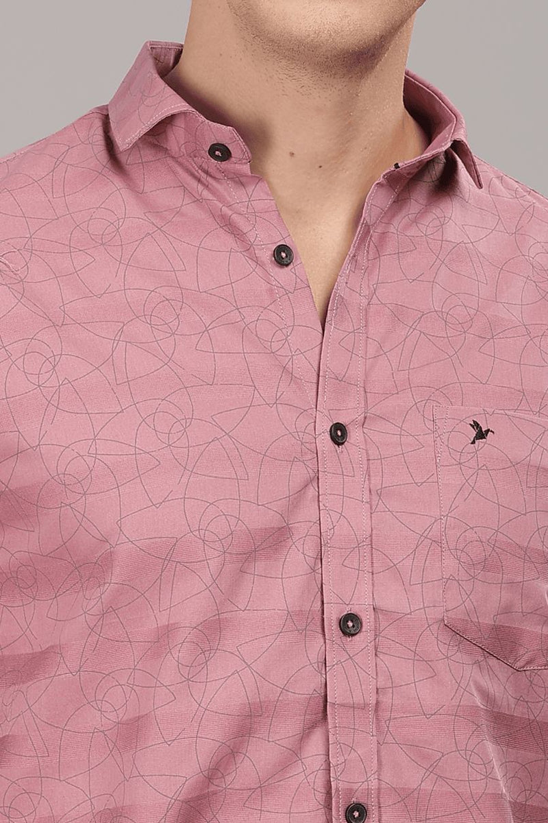 Dusty Pink Twisty Print -Full-Stain Proof