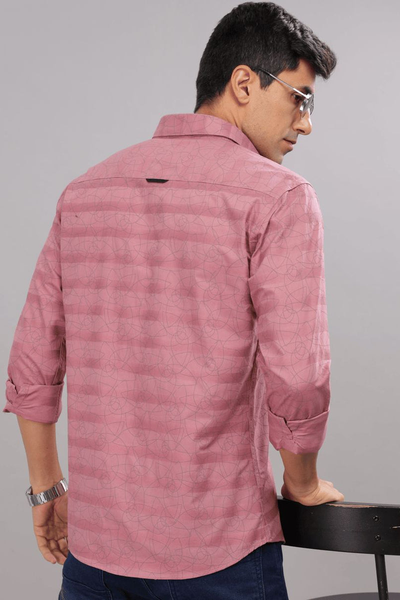 Dusty Pink Twisty Print -Full-Stain Proof