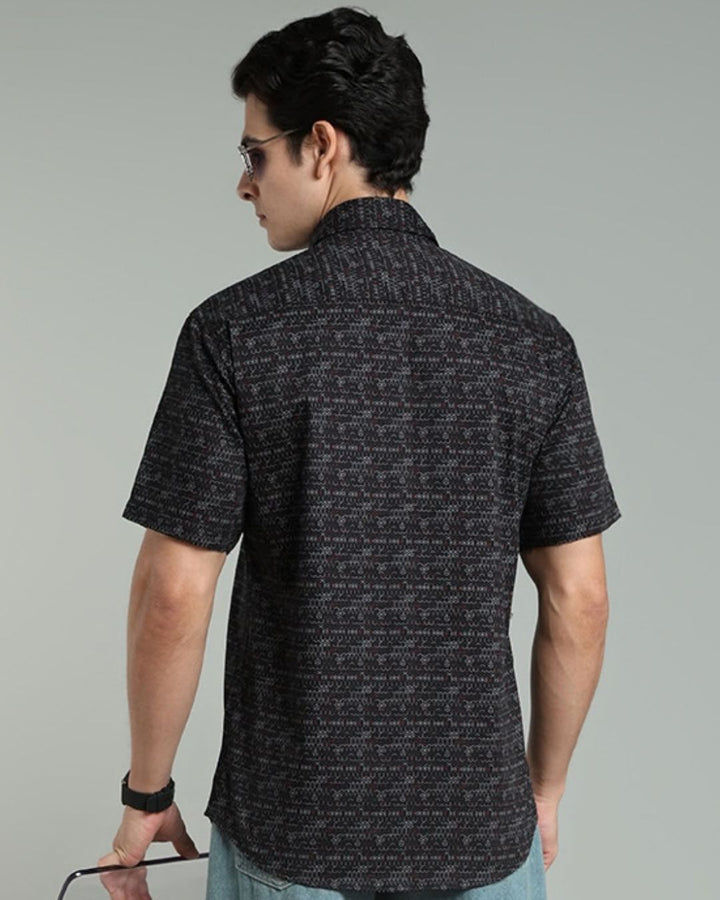 Black Cube Print -Half-Stain Proof