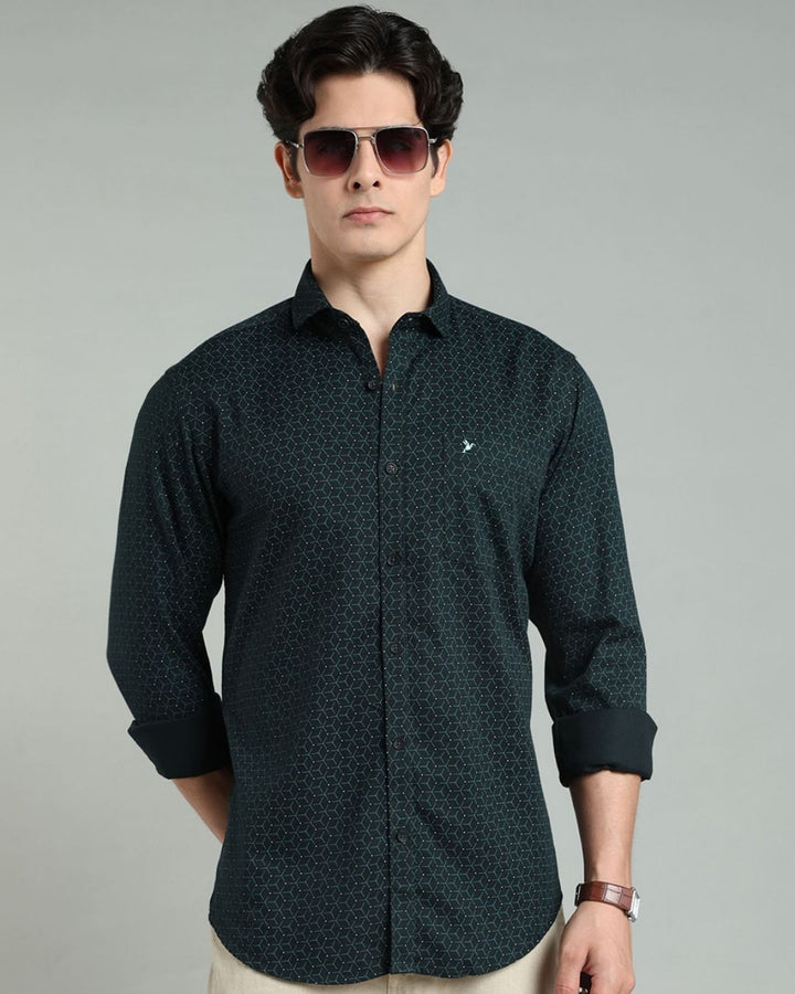 Dark Green Tri Print -Full-Stain Proof