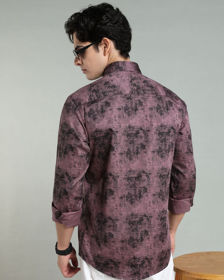 Dusty Pink Smoky Print -Full-Stain Proof