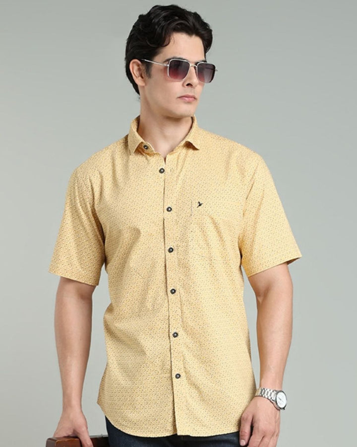 Yellow Print -Half-Stain Proof