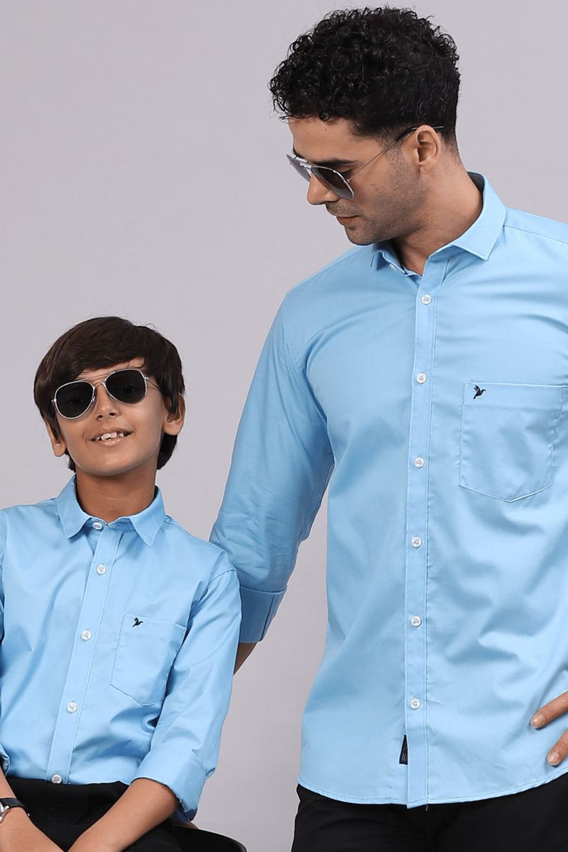 FATHER & SON - Sky Blue Solid