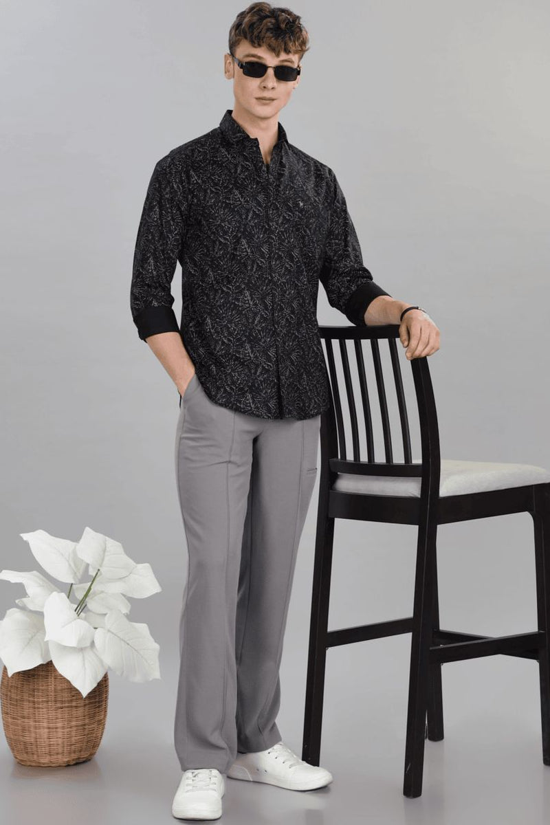 Fossil Black Print -Full-Stain Proof