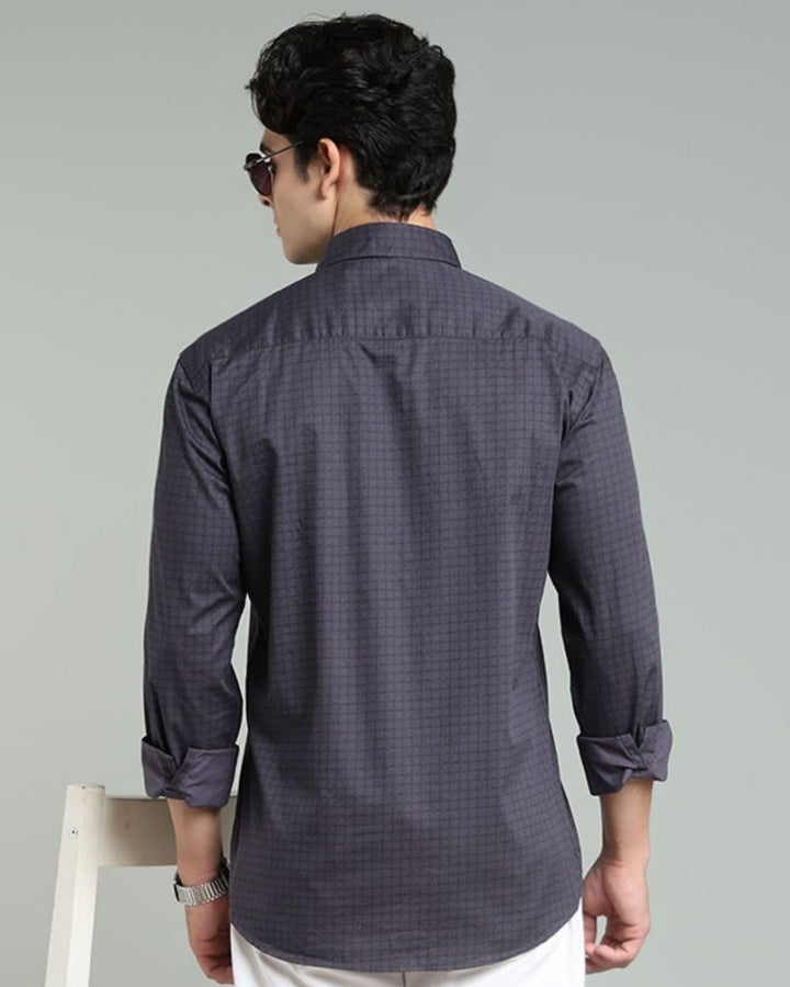 Ash Grey Print -Full-Stain Proof
