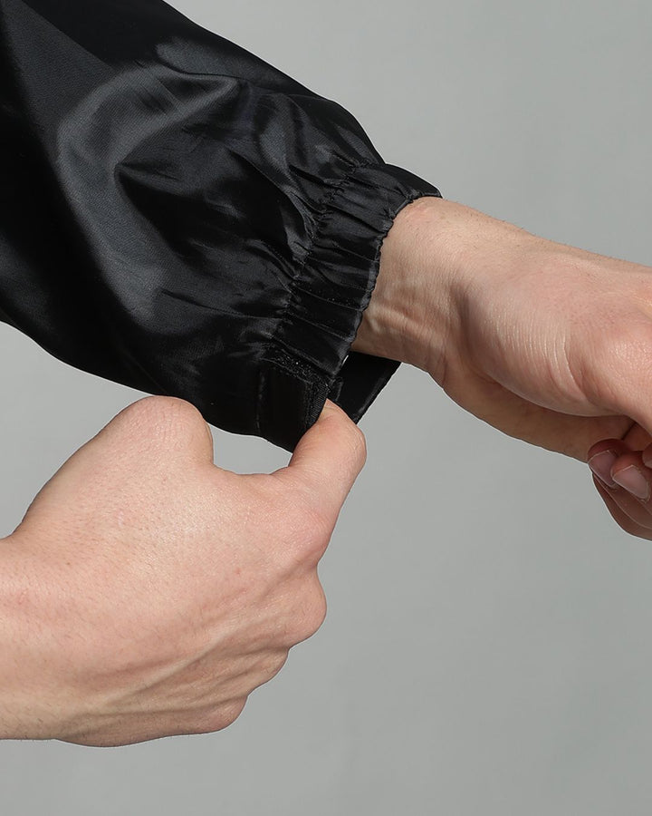 NASA Black with Blue - Rain Jacket with Pant
