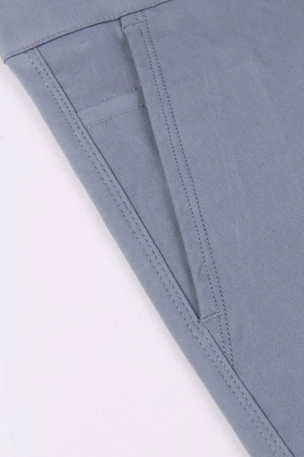 Bluish Grey - 2 way stretch - COTTON PANT