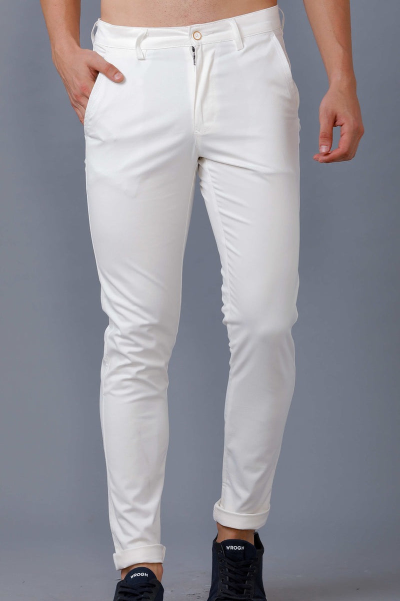 Arrow Sport Skinny Fit Men White Trousers  Buy Arrow Sport Skinny Fit Men  White Trousers Online at Best Prices in India  Flipkartcom